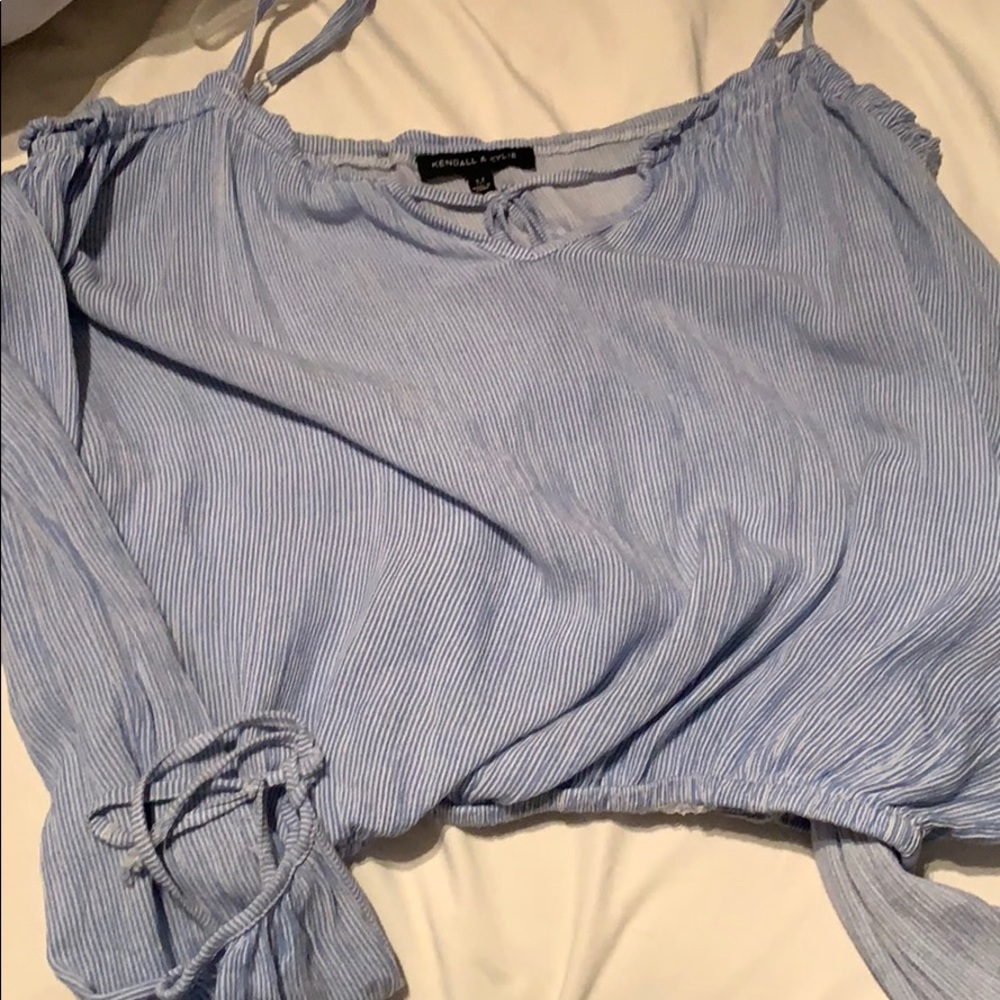 Kendall and Kylie off the shoulder top